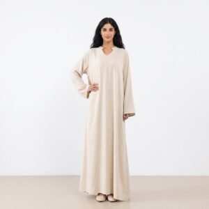 Alternative view of 2026 Latest Wholesale Modest Dress 2 Pieces Abaya With Edge Women Muslim Dress Casual Kimono Open Abaya Set