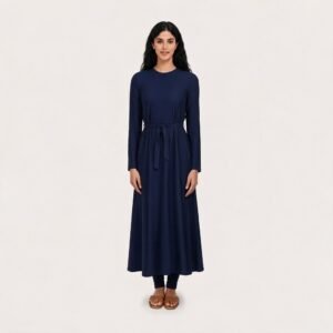 Muslim Women Burkini Swimsuit Two Piece Modest Islamic Swimwear Full Coverage Tight-Fitting Burkini for Dive S