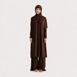 Oversized Burkinis Muslim Swimwear Women 3 Piece Sets Tan Through Burkinis Wholesale Modest Muslim Swimwear