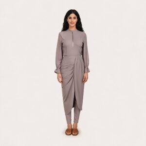 Muslim Swimwear Long Sleeve Bathing Suit Women's Conservative Swimsuit Women's Beach Two-piece Swimsuit Burkin