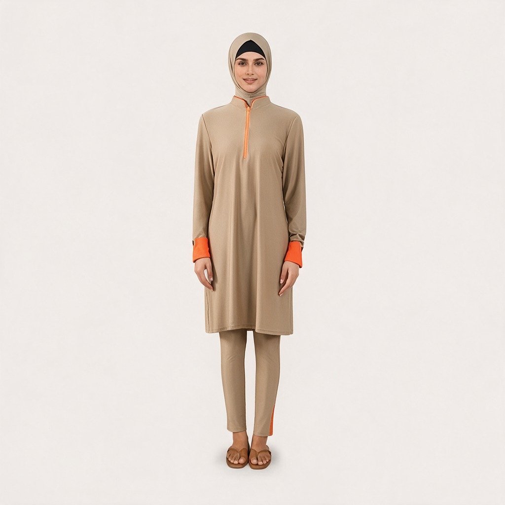 Factory Price Muslim Women's Burkini Specially Customized Thin and Non-transparent Suitable Muslim Burkini for