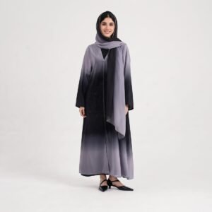 Alternative view of Abaya Suit With Gradient Design Wholesale Abaya Women Muslim Dress Eid Elegant Muslim Robe Breathable And Antistatic Clothing