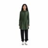 Green hooded zip sports tunic with black joggers