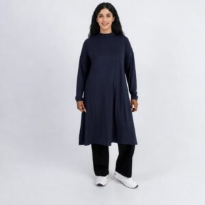Customized Muslim Women Active Wear Loose Plus Size Modest Sportswear Suit Long Sports Top Modest Activewear