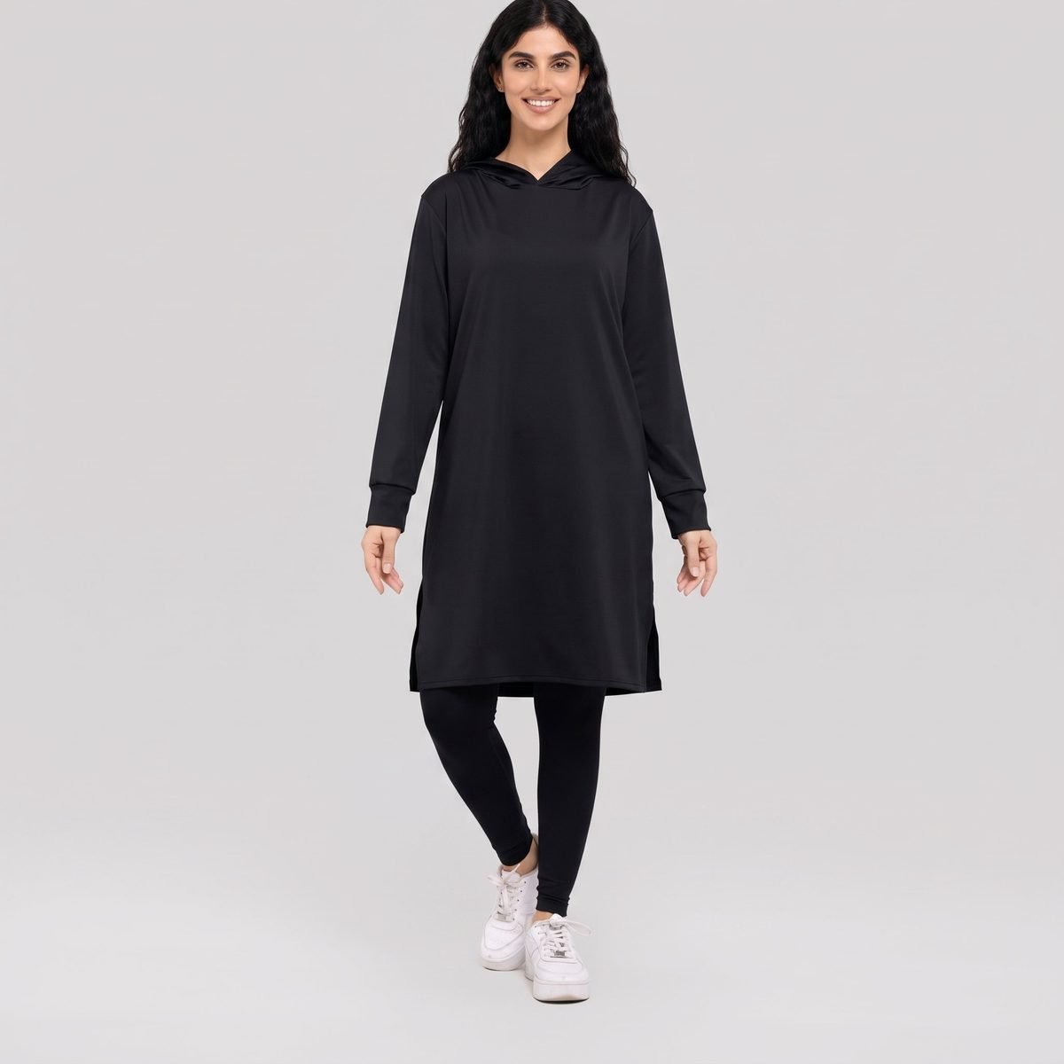 Best Selling Muslim Women Sportswear Hooded Tracksuit Islamic Active Wear Modest Women Gym Wear - Image 2