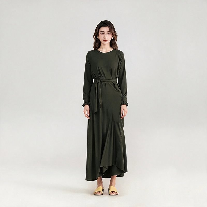 Modest Burkini for Muslim Women Full Coverage Islamic Swimwear Tight-Fitting Burqini Swimsuit for Surfing Beac