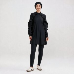 Muslim Modest Women's Long Sleeve Sport Swimsuit 3pcs Islamic Traditional Muslim Bathing Suit Wholesale Muslim