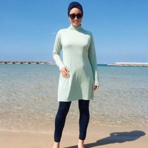 OEM ODM Custom Plus Size Burkini Modest Beachwear for Women Waterproof Swimwear Logo Muslim Burkini