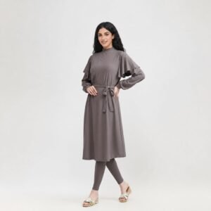 Custom Design Three Piece Set Burkini Hijab Conservative Muslim Swimwear Plus Size Modest Swimwear