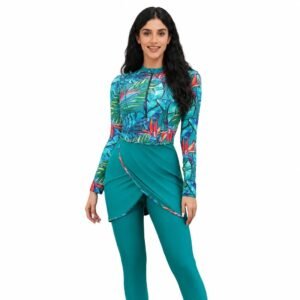 Active Wear 3-Piece Modest Swimwear for Women Muslim Sportswear for Outdoor Activities Swimsuit