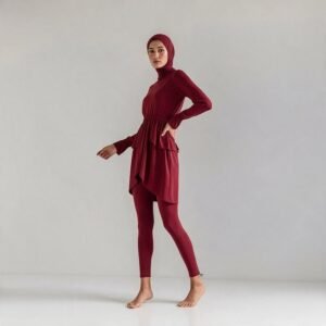 Women Islamic Burkini Swimwear Modest Full Cover Breathable Quick Dry