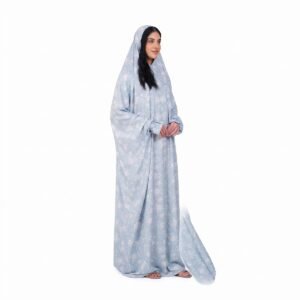Alternative view of Custom Floral Jilbab One Piece Islamic Clothing For Women Muslim Dress Manufacturer Ramadan Eid Prayer Modest Jlibab