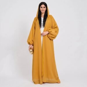 Alternative view of Custom Muslim Women Maxi Dress 2026 Premium Satin Fabric Women's Long Muslim Dress Elegant Luxury Abaya Dress
