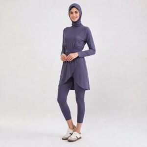 Alternative view of Customized Modest Muslim Burkini QuickDry Islamic Swimwear Burkini with Long Sleeve and Hijab