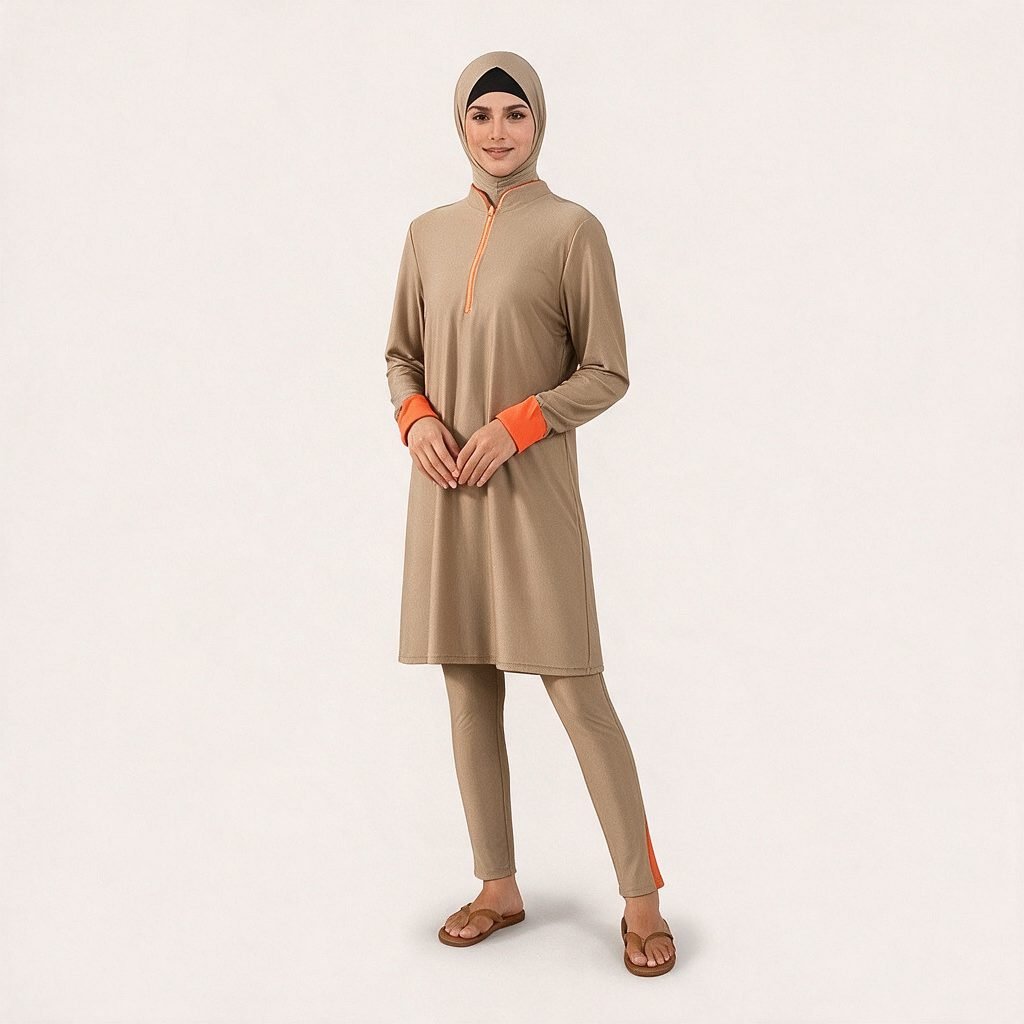 Factory Price Muslim Women's Burkini Specially Customized Thin and Non-transparent Suitable Muslim Burkini for - Image 2