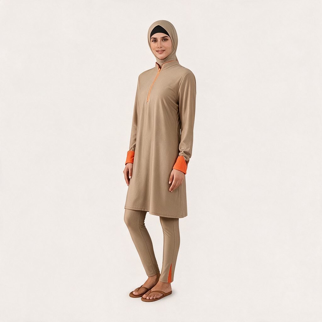 Factory Price Muslim Women's Burkini Specially Customized Thin and Non-transparent Suitable Muslim Burkini for - Image 3