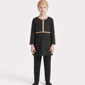 Fashion Muslim Kids Burkini Long Sleeve Modest Swimwear Islamic Full Cover Swimsuit for Girls - Image 2