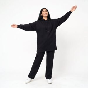 Alternative view of Fashionable Muslim Active Wear Set Hooded Loose Modest Sportswear for Muslim Women Plus Size Muslim Tracksuit