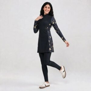 Full-Coverage Long-Sleeve Burkini Swimsuit - Image 2