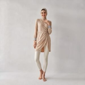 HighQuality Custom Muslim Burkini QuickDry Islamic Swimwear Burkini with Long Sleeve and Hijab - Image 2