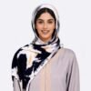 Watercolour print jersey hijab