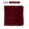 Tibetan red jersey hijab, folded, shade #33
