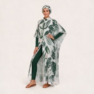 Islamic Modest Burkini Suit for Muslim Ladies Full Coverage Custom Logo Low Moq Modest Muslim Islamic Beach At - Image 3