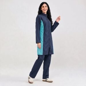 Alternative view of Islamic Swimwear Long Sleeve Arab Solid Color Three Pieces Muslim Swimsuit Plus Size Swimwear