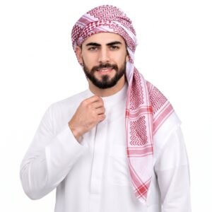 Alternative view of Men Hijabs Scarfs Muslim Hot Arab Hijab Tassel Scarf Hot Arab Hijab With Hair Elastic