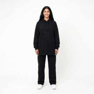 Fashionable Muslim Active Wear Set Hooded Loose Modest Sportswear for Muslim Women Plus Size Muslim Tracksuit