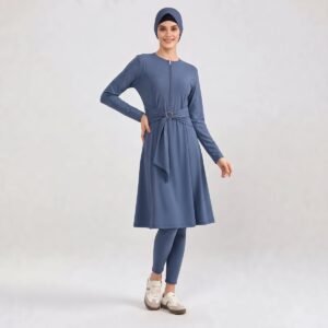 Modest Swimwear for Muslim Women Custom Burkini Swimwear Full Length Long Sleeve Burkini - Image 2