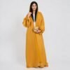 Custom Muslim Women Maxi Dress 2026 Premium Satin Fabric Women's Long Muslim Dress Elegant Luxury Abaya Dress