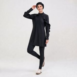 Alternative view of Muslim Modest Women's Long Sleeve Sport Swimsuit 3pcs Islamic Traditional Muslim Bathing Suit Wholesale Muslim