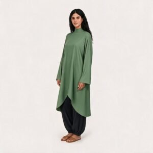Alternative view of Muslim Sportswear Women Lightweight Tracksuit Modest Activewear Long Sleeves Gym Wear Workout Top Quick Dry Br