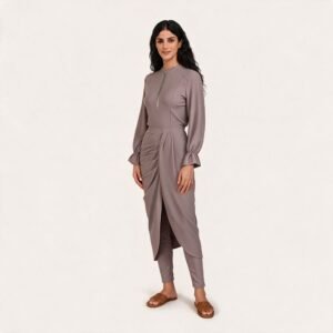 Muslim Swimwear Long Sleeve Bathing Suit Women's Conservative Swimsuit Women's Beach Two-piece Swimsuit Burkin - Image 3