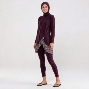 Alternative view of Muslim Women Burkini Modest Swimwear Full Cover Islamic Swimsuit Set