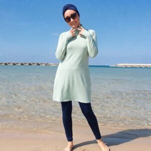 Alternative view of OEM ODM Custom Plus Size Burkini Modest Beachwear for Women Waterproof Swimwear Logo Muslim Burkini