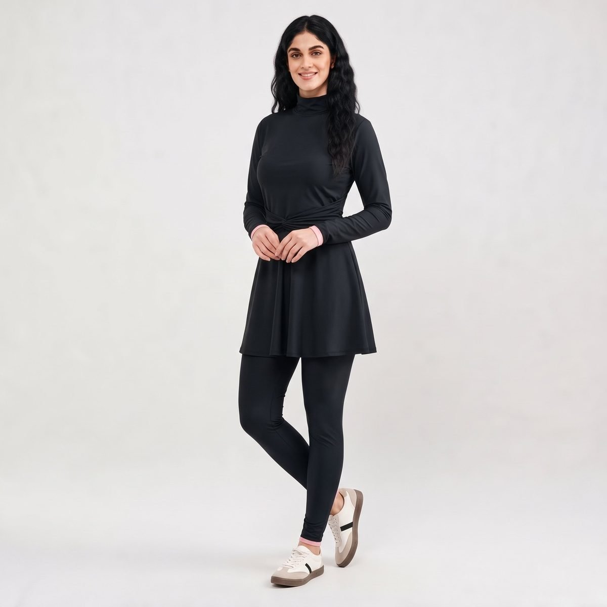 Premium Custom Muslim Burkini UPF50 Modest Swimwear Islamic Burkini with Hijab and Tunic - Image 2