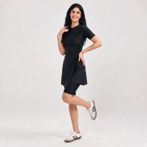 Summer Black Burkinis Muslim Modest Swimwear Women Sportswear Skinny Sexy Casual 2 Pieces Swimsuits Set - Image 2