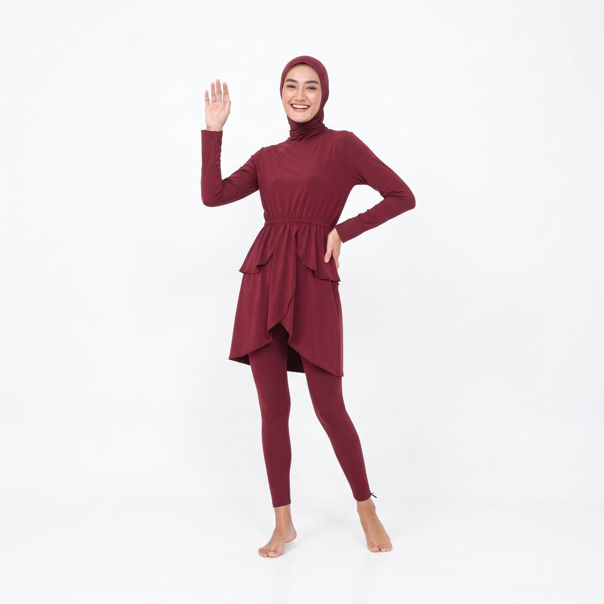 Women Islamic Burkini Swimwear Modest Full Cover Breathable Quick Dry - Image 2
