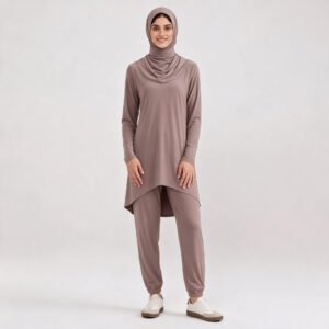 Alternative view of Muslim Modest Women Sports Top Light Weight Top Wholesaler OEM Basic Training Islamic Active Sports Wear