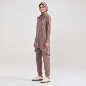 Muslim Modest Women Sports Top Light Weight Top Wholesaler OEM Basic Training Islamic Active Sports Wear - Image 3