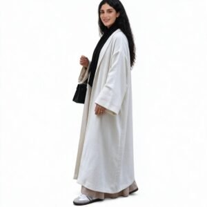 Alternative view of Open Abaya Spring Kimono Dubai Abaya For Women Design Solid Muslim Clothing Plus Size Dress Ethnic Style Abaya Dress
